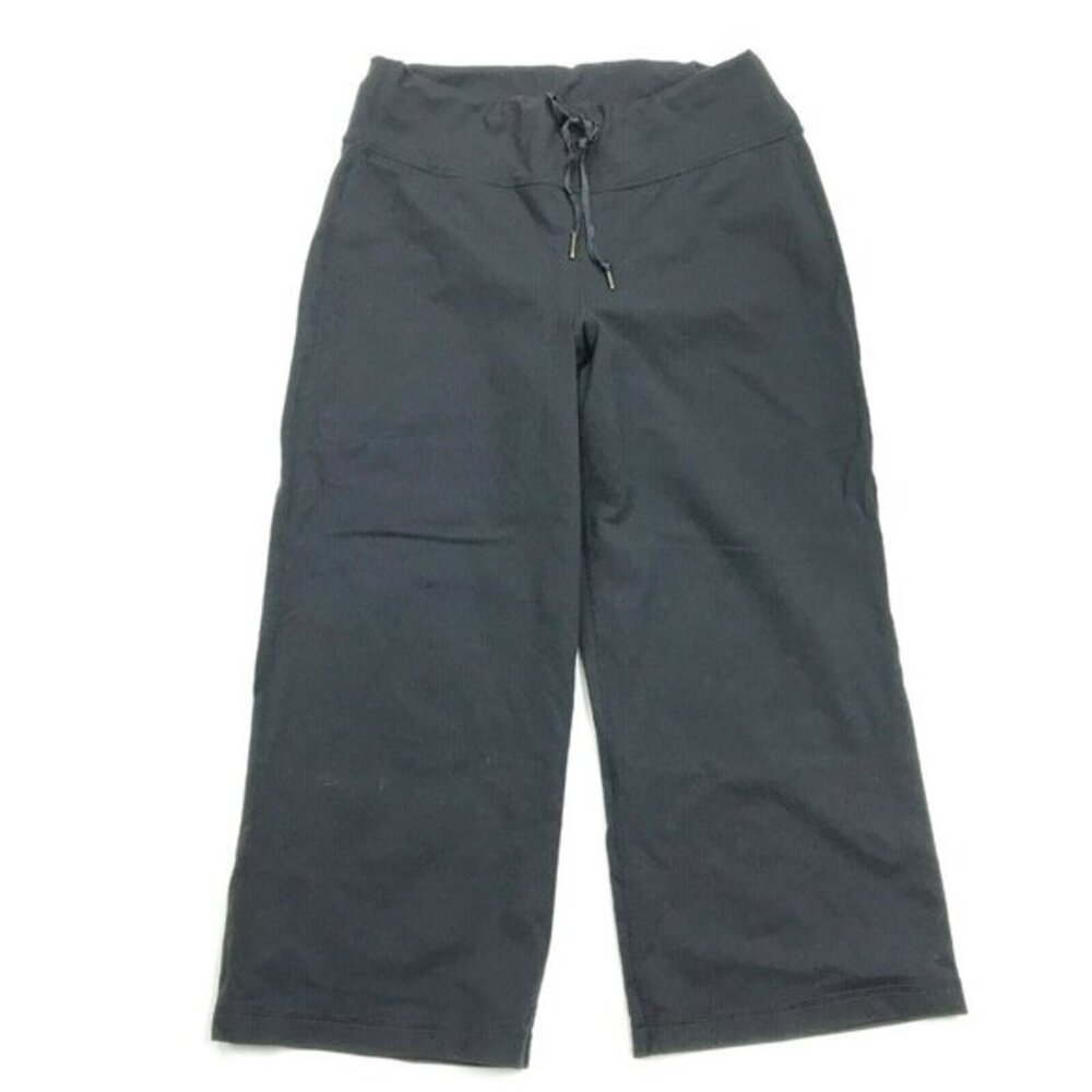 Lululemon‎ Solid Black Cropped Pants Stretch - image 2